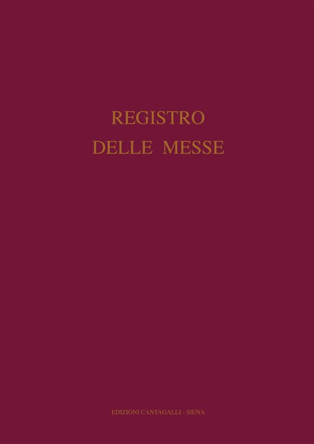 Registro delle Messe da celebrare e celebrate